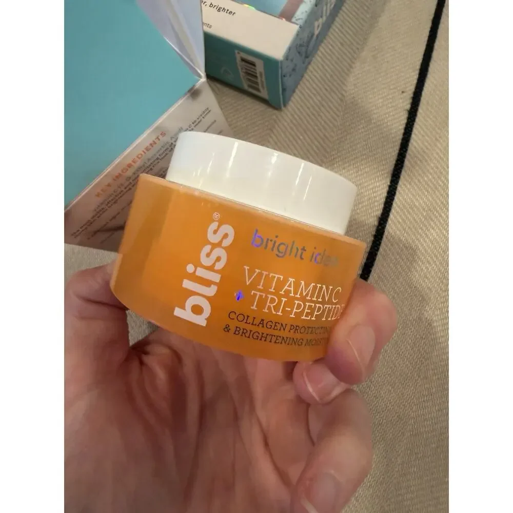 2 Pc Set Bliss Brightening Moisturizer & 15 Resurfacing Pads No Exp New & Unused